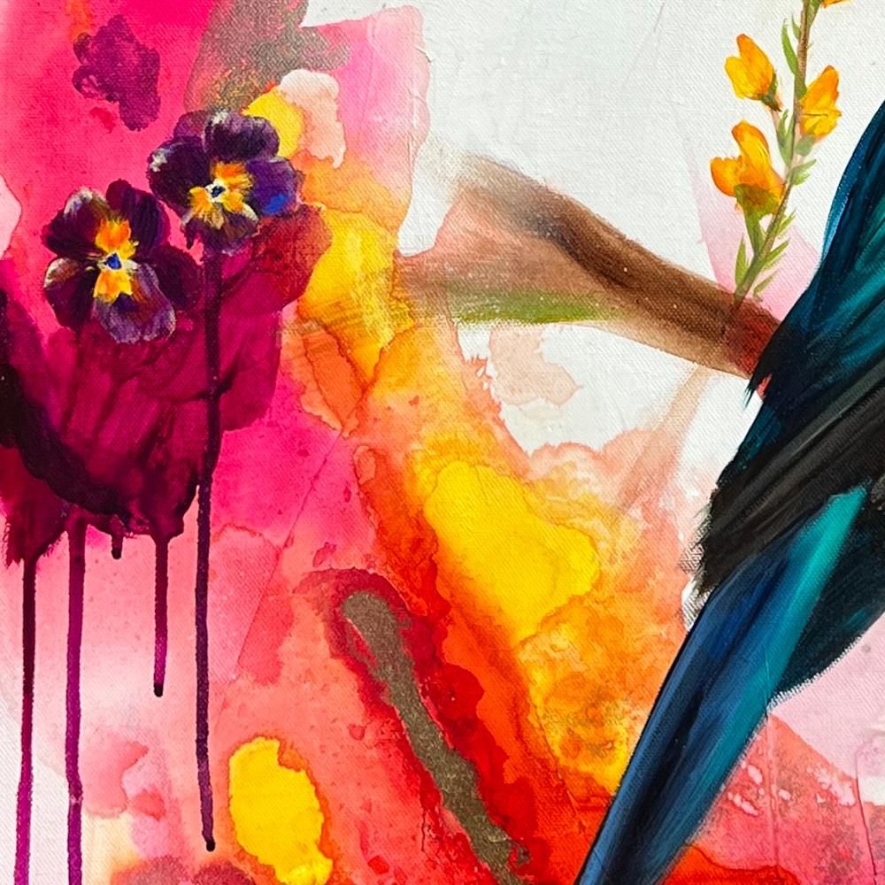 Season Of Bloom, Original Hand-Painted Canvas By Emily Birdsey - Image 4