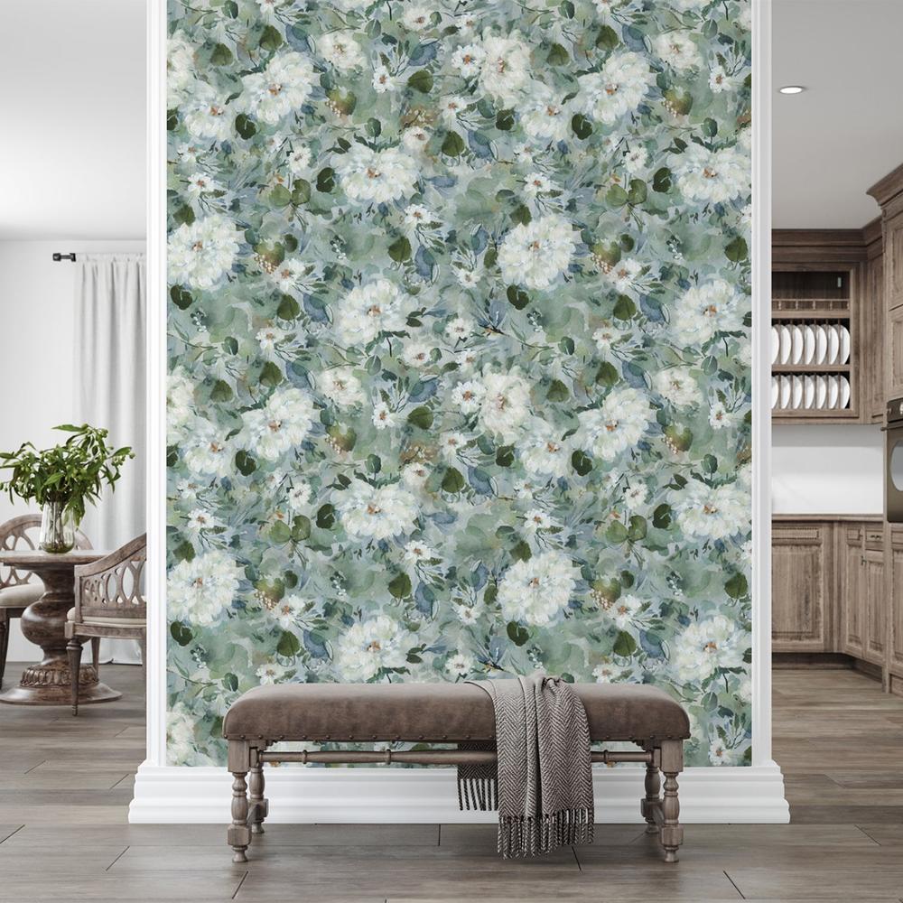 Secret Garden Teal, Wallpaper - Image 2