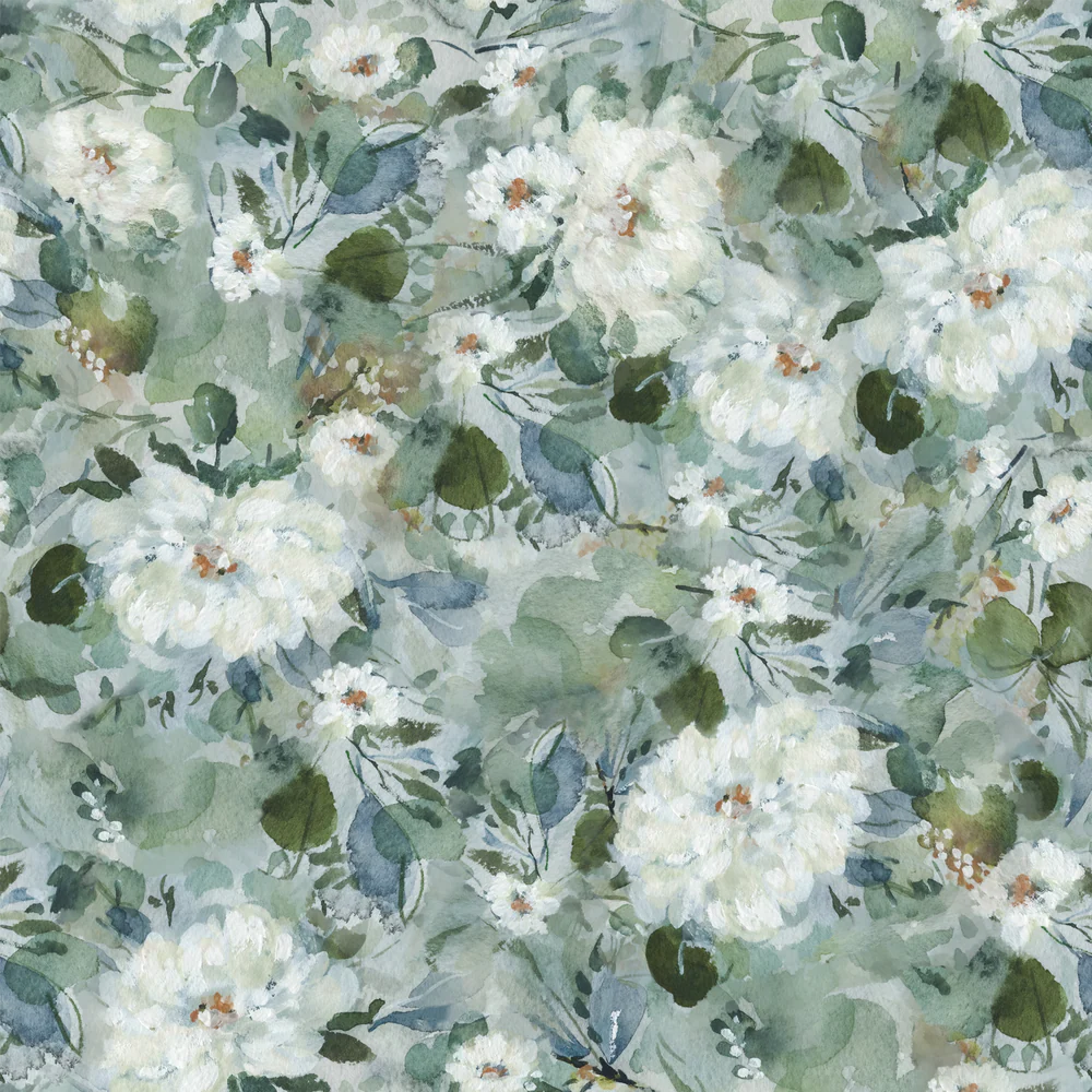 Secret Garden Teal, Wallpaper - Image 3