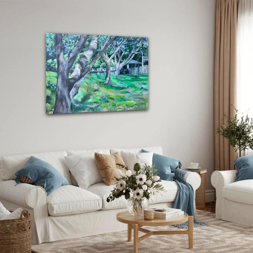 Seils Park Ashgrove, Original Hand-Painted Canvas By Meredith Howse - Image 7