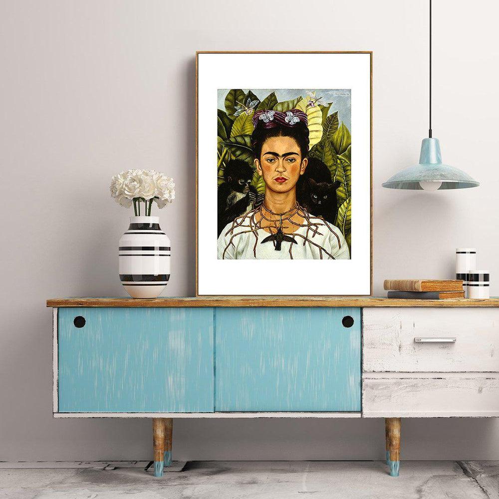 Self Portrait With Thorn Necklace And Hummingbird, By Frida Kahlo - Image 2