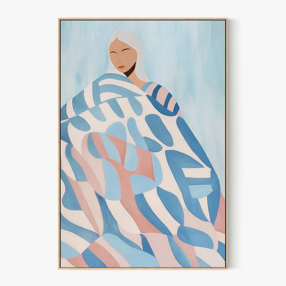 Serene Patterned Woman - Image 4