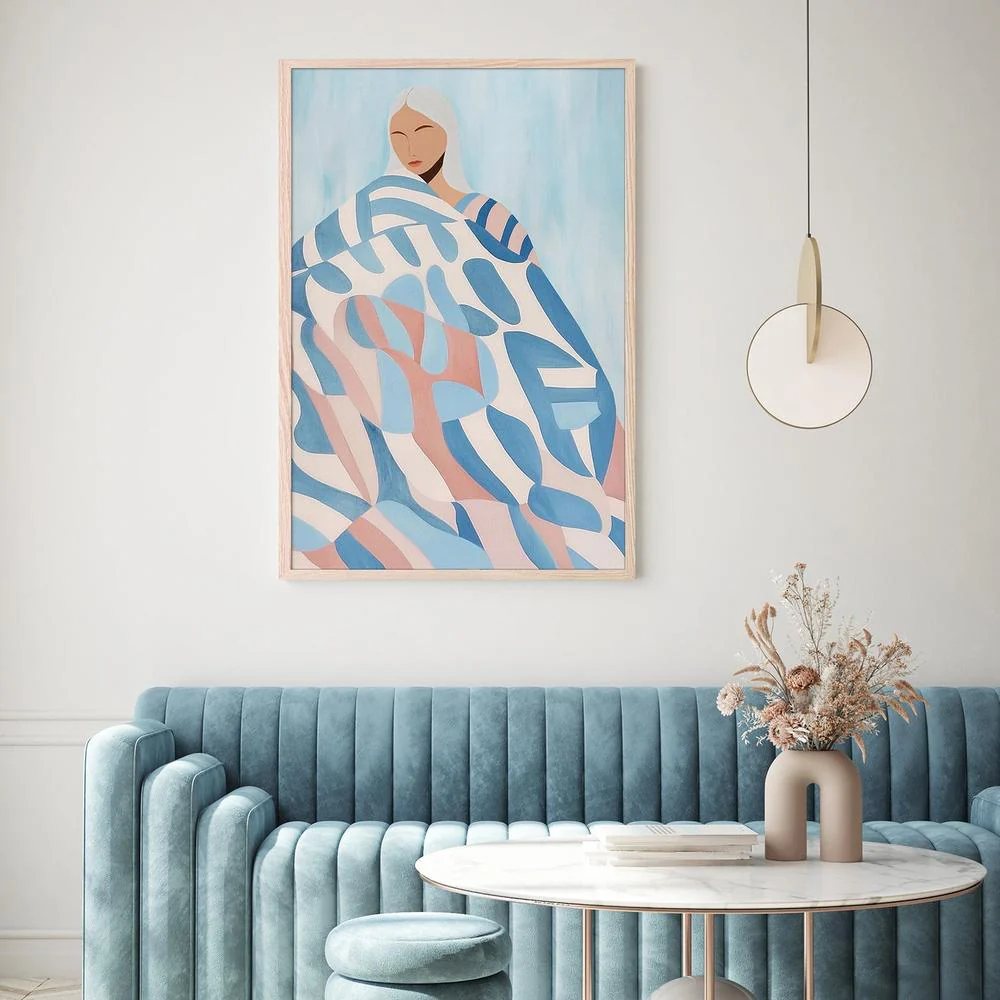 Serene Patterned Woman - Image 8