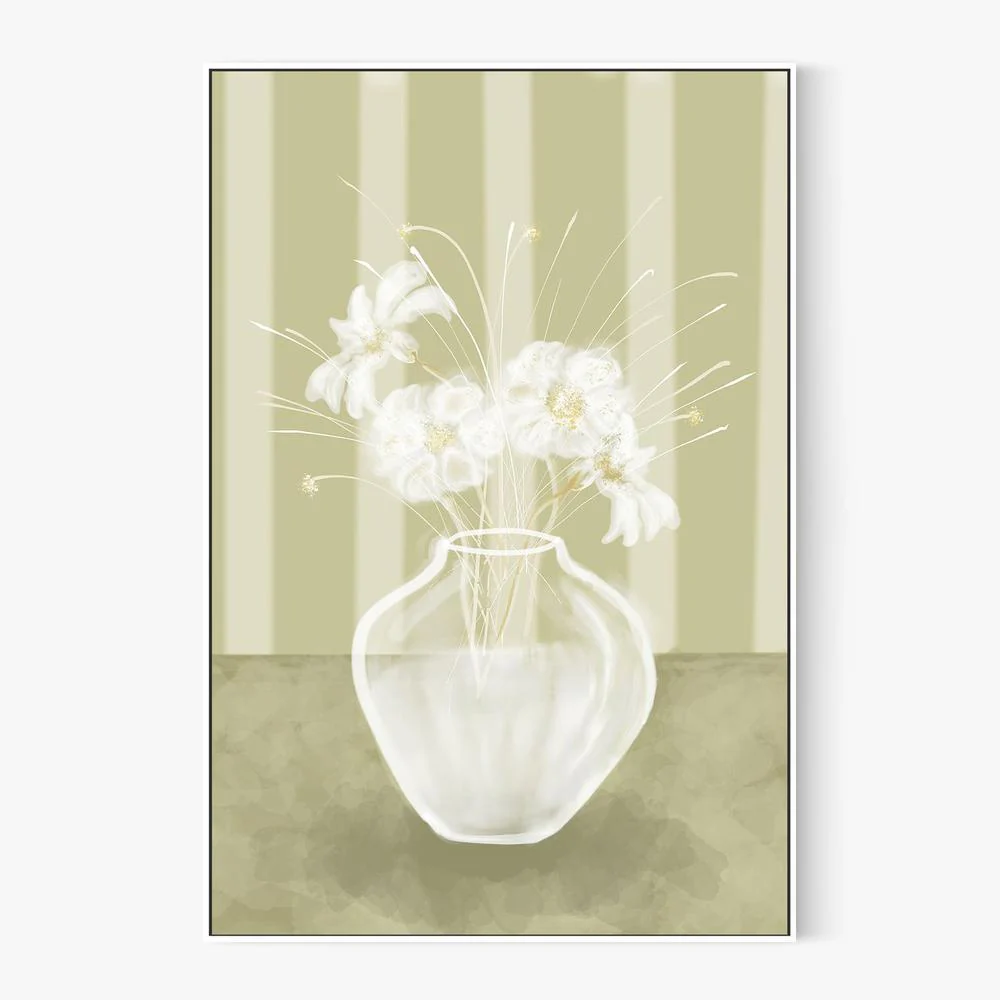 Serene White Flowers - Image 5