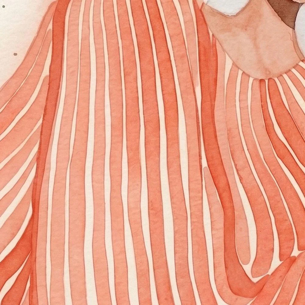 Serene Woman Pink Flowers - Image 10