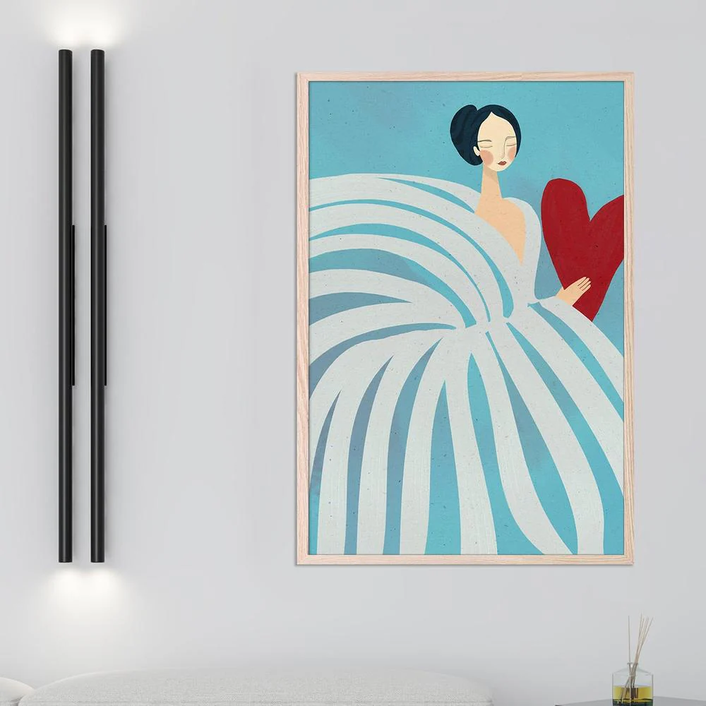 Serene Woman with Heart - Image 7