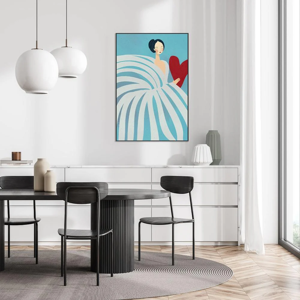 Serene Woman with Heart - Image 9