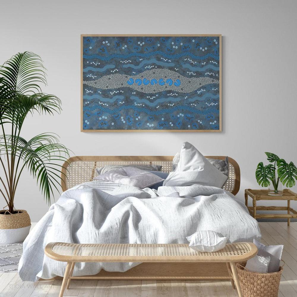 Seven Sisters, Acrylic on Canvas, 60x89cm, By Heath Tjangala Ramzan , Original Artwork - Image 3
