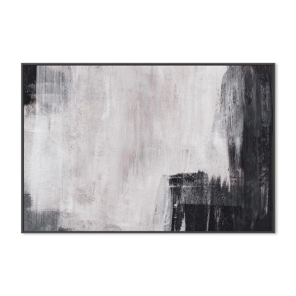 Shades of Black and Grey, Hand-Painted Canvas - Image 3