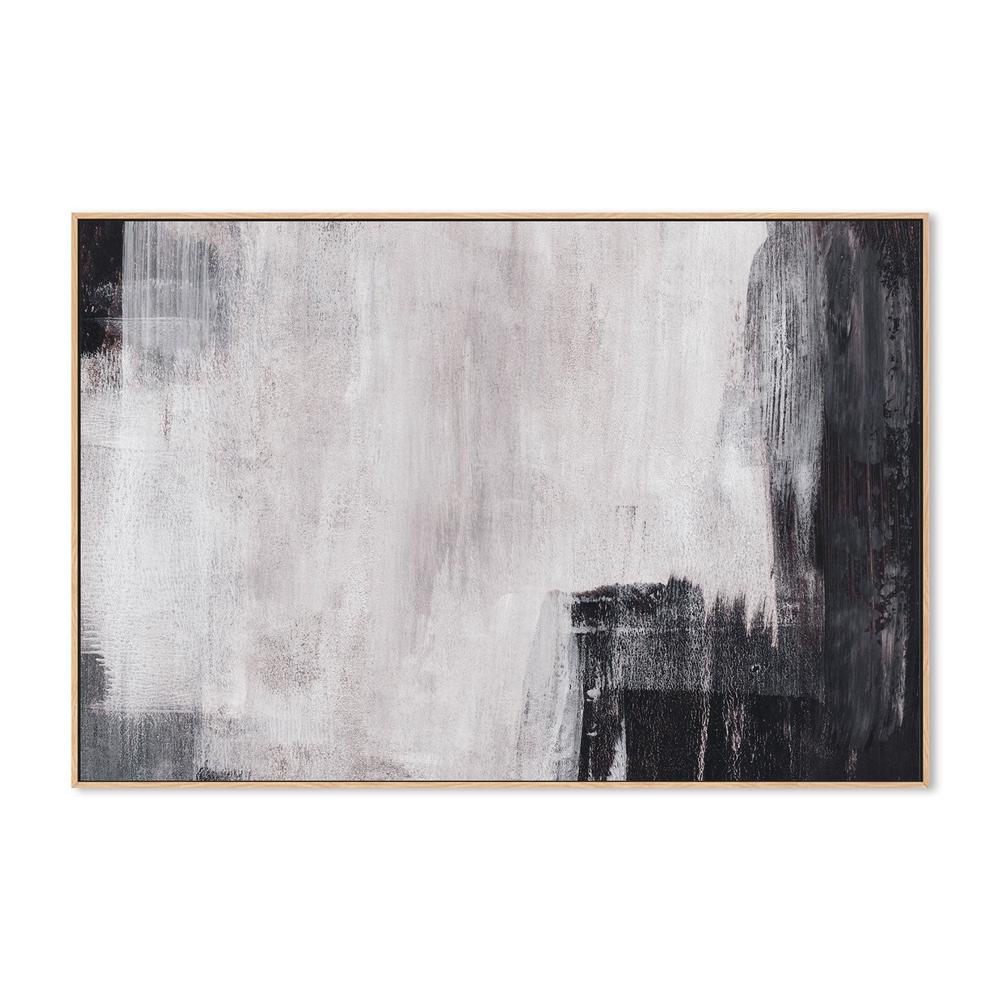Shades of Black and Grey, Hand-Painted Canvas - Image 4