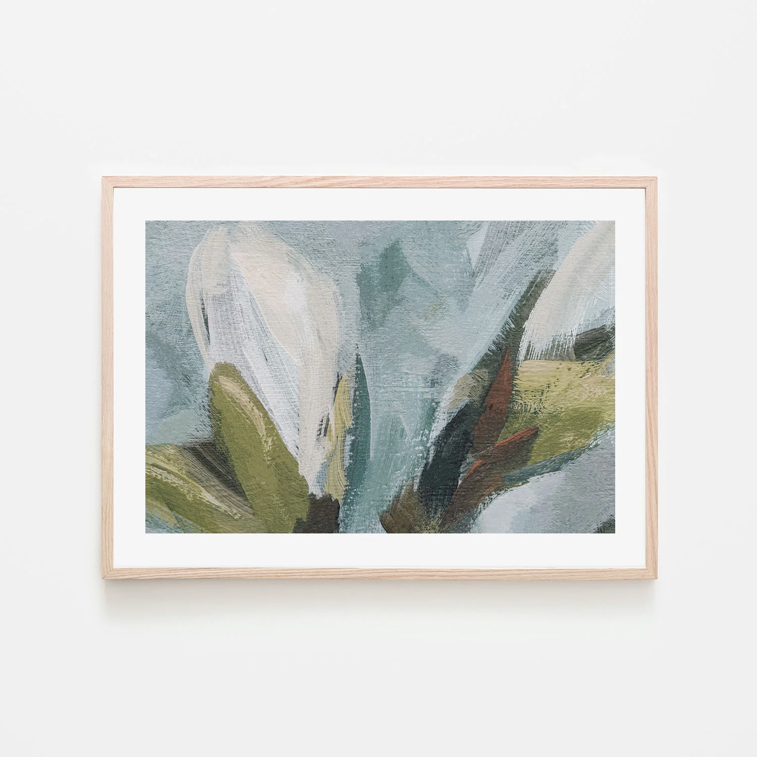 Shades Of Green , Hand-painted Canvas - Image 6