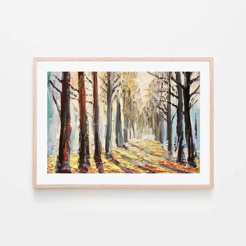 Shadows Forest , Hand-painted Canvas - Image 6