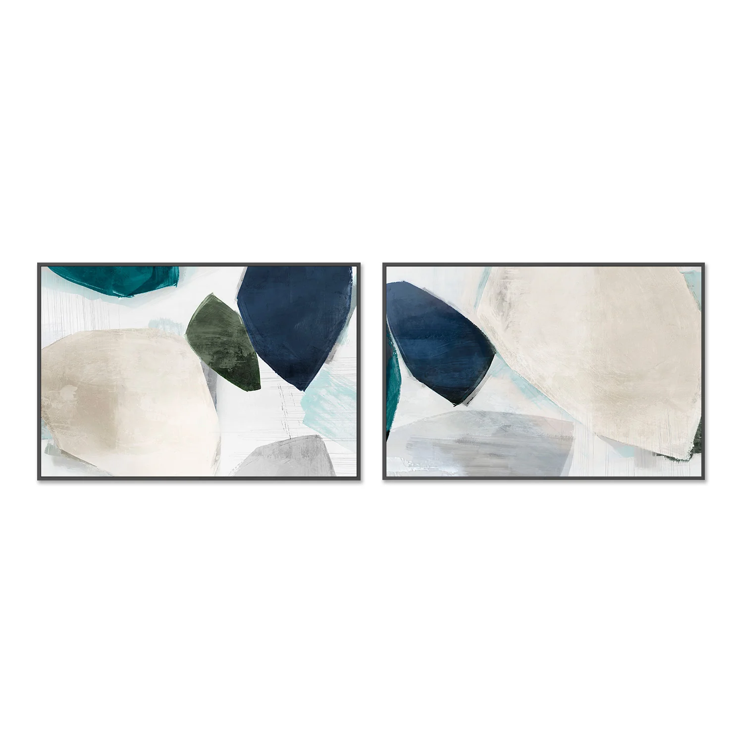 Shapes of Blue Blobs, Style A & B, Set Of 2 - Image 3