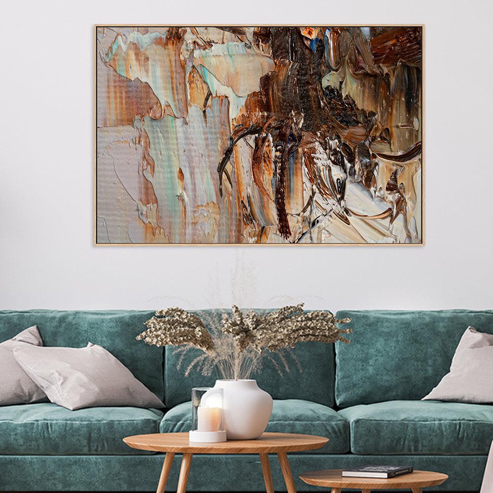 Silk and Cream , Hand-painted Canvas - Image 2