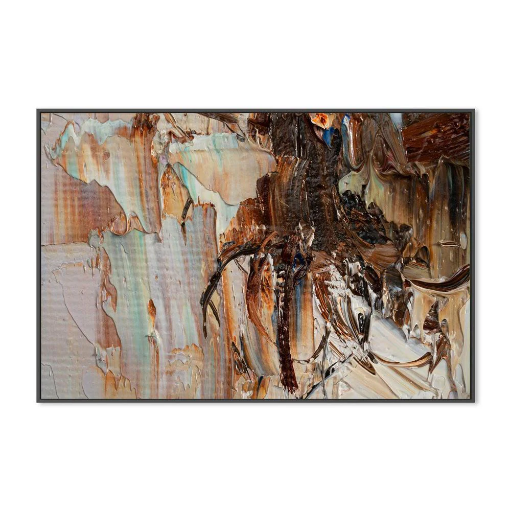 Silk and Cream , Hand-painted Canvas - Image 3