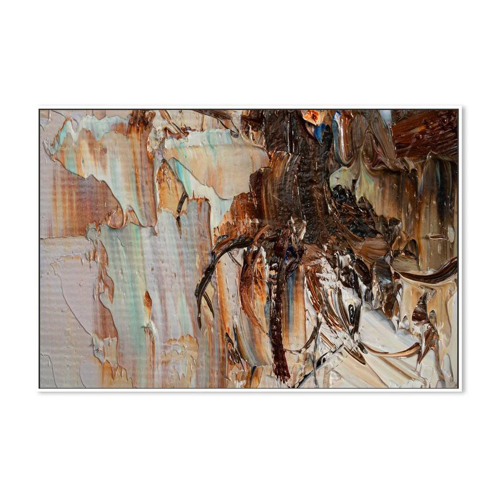 Silk and Cream , Hand-painted Canvas - Image 5
