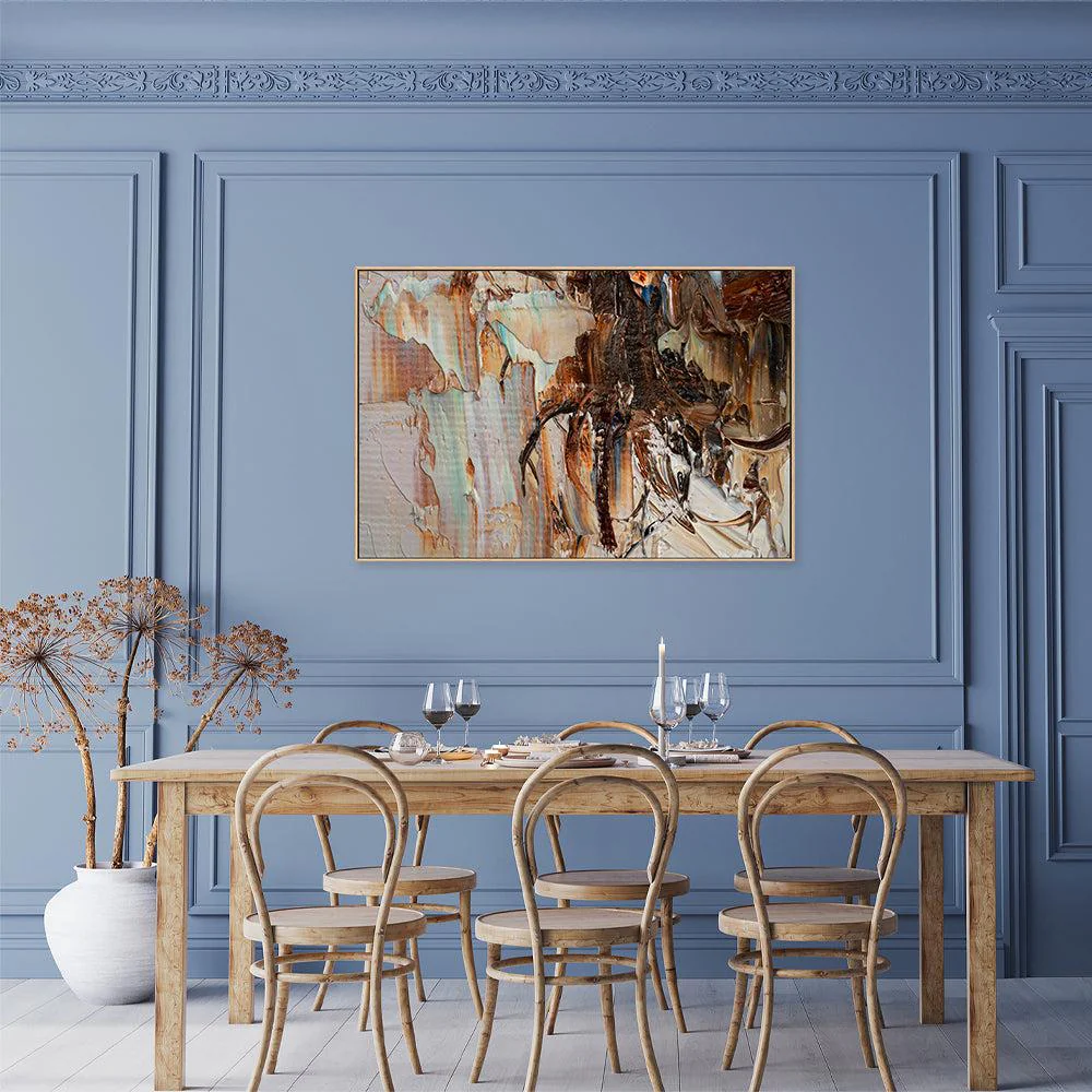 Silk and Cream , Hand-painted Canvas - Image 8
