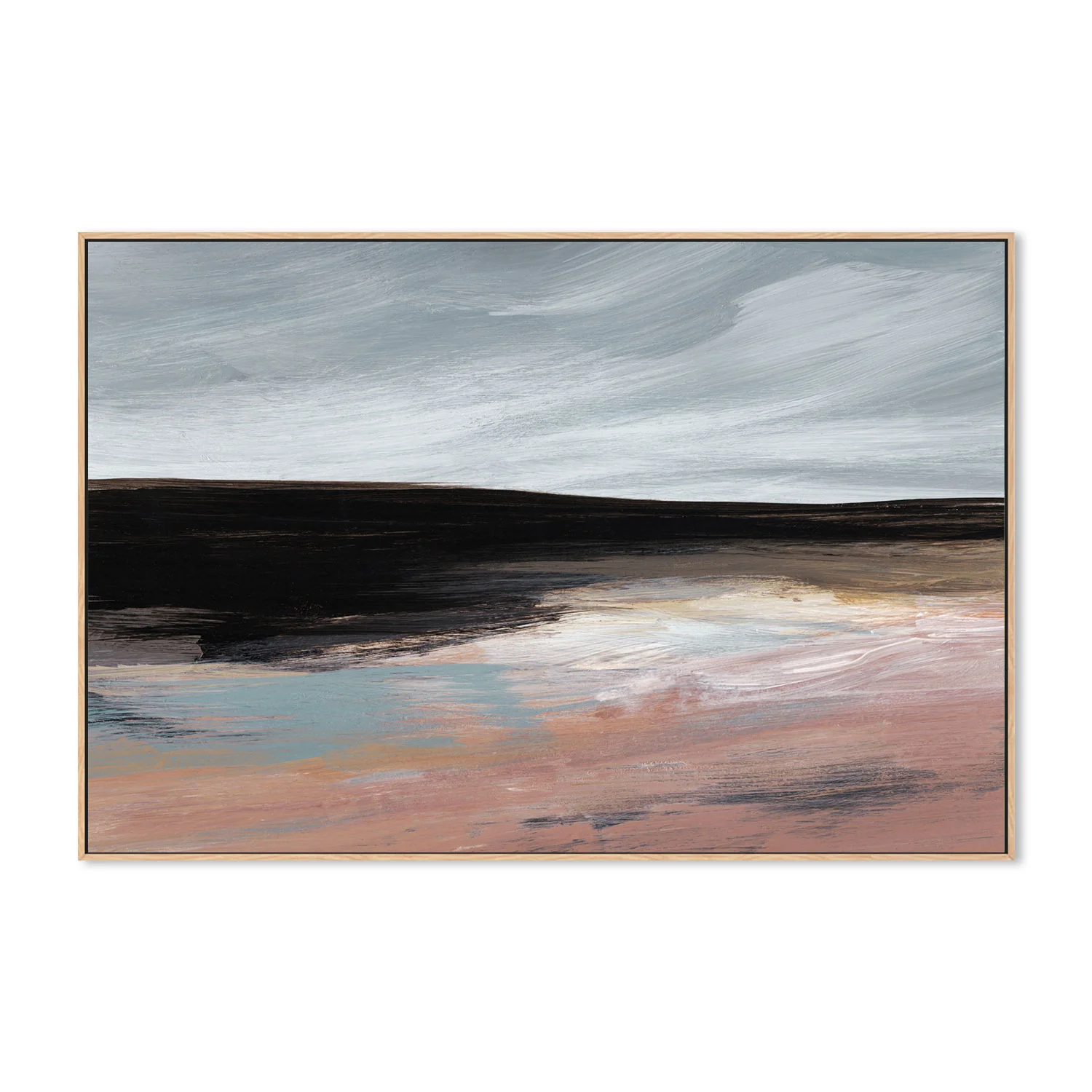 Simple Landscape , Hand-Painted Canvas - Image 4
