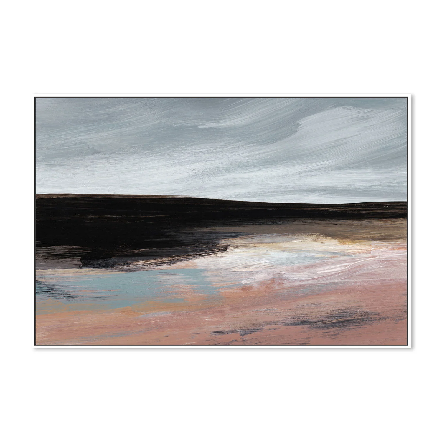 Simple Landscape , Hand-Painted Canvas - Image 5