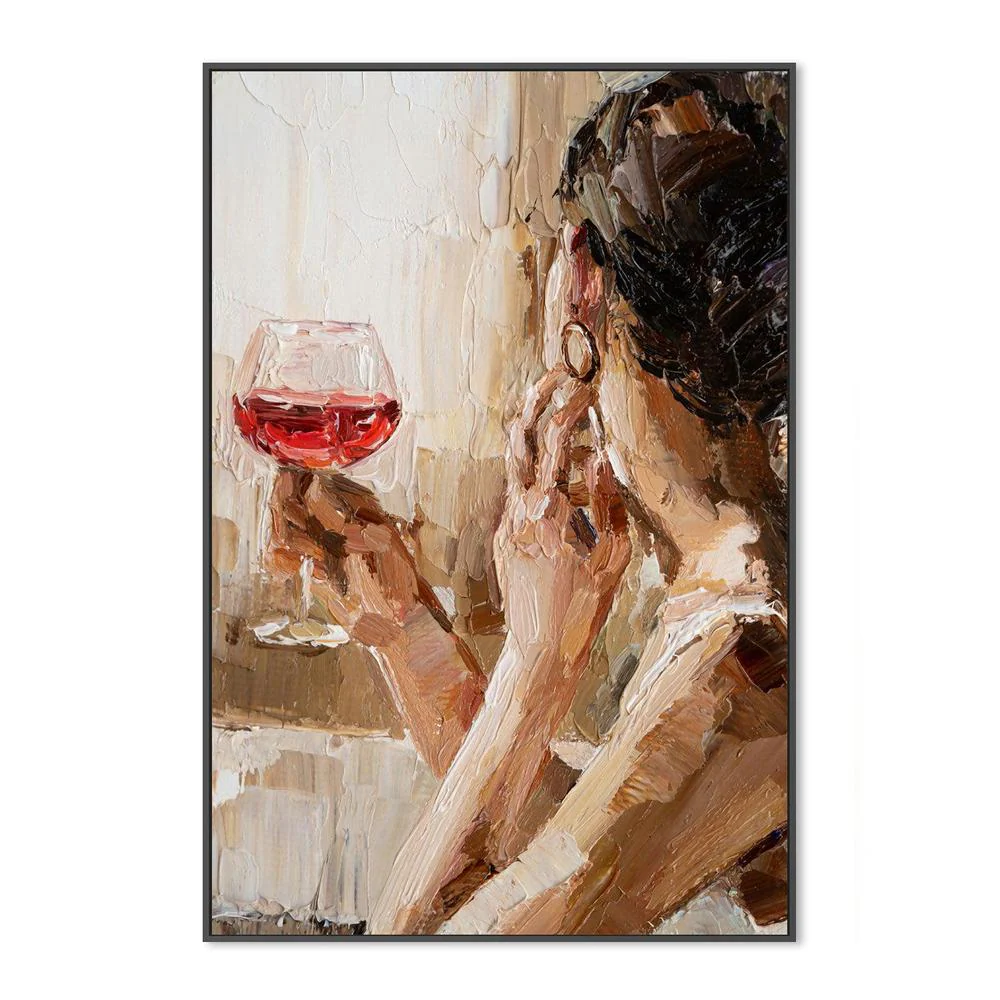Sit and Ponder , Hand-painted Canvas - Image 3