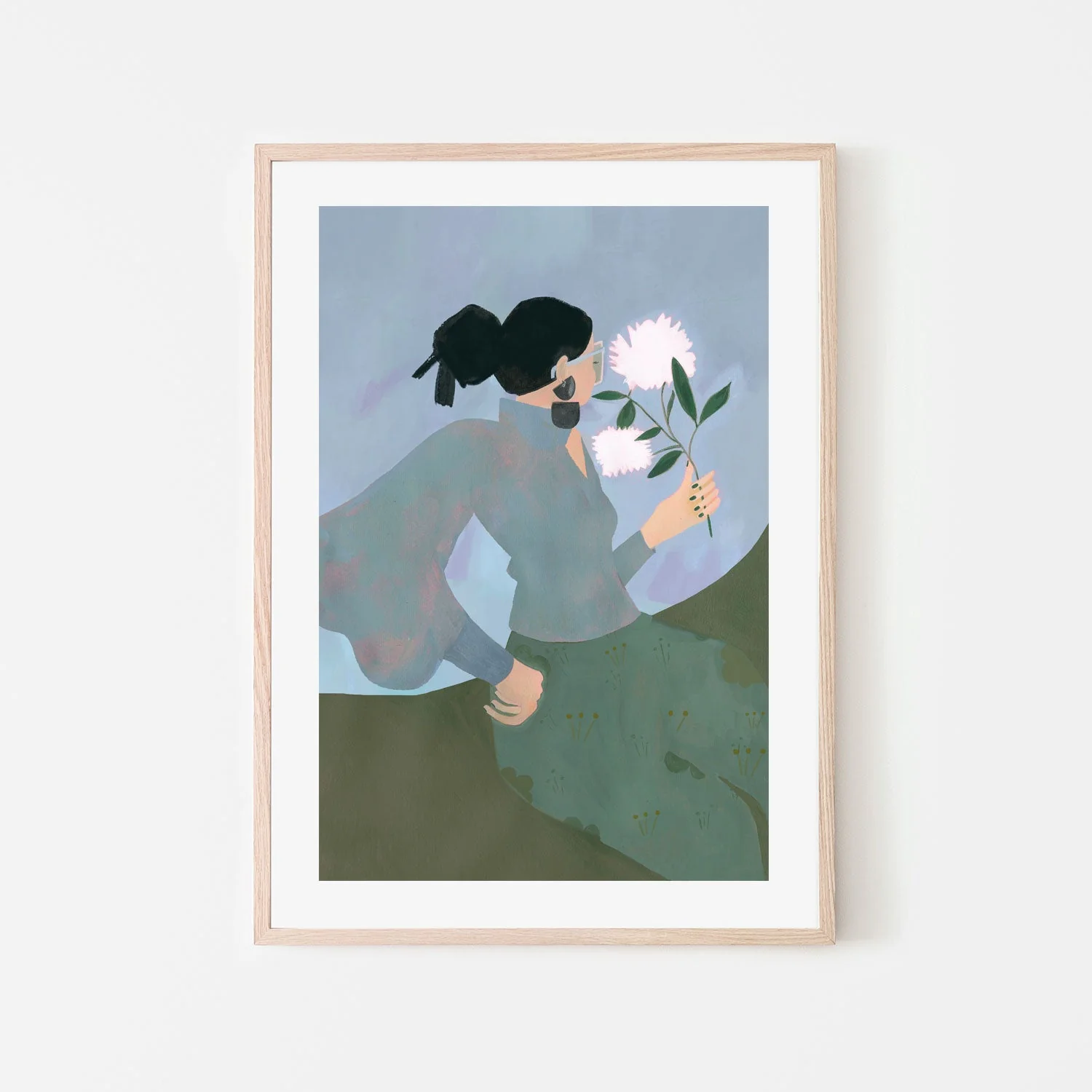 Sitting With Flower - Image 6