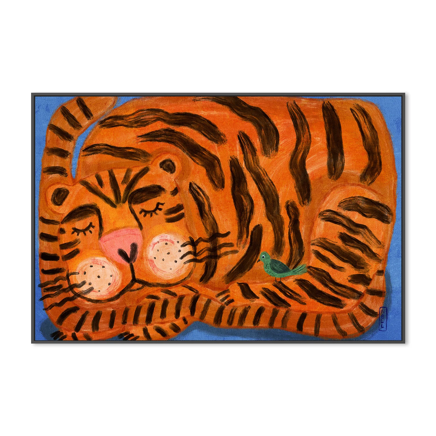 Sleeping Tiger and a Bird Animal Friends - Image 3