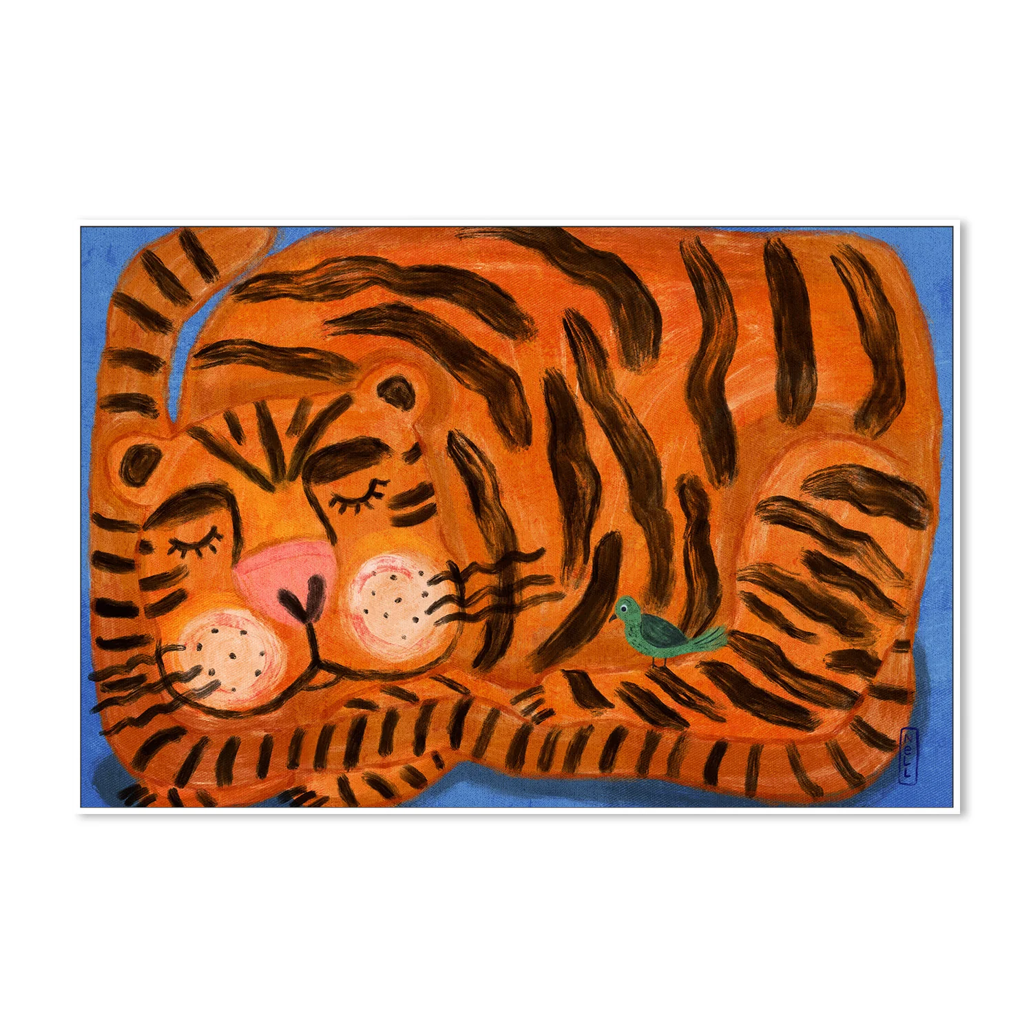 Sleeping Tiger and a Bird Animal Friends - Image 5