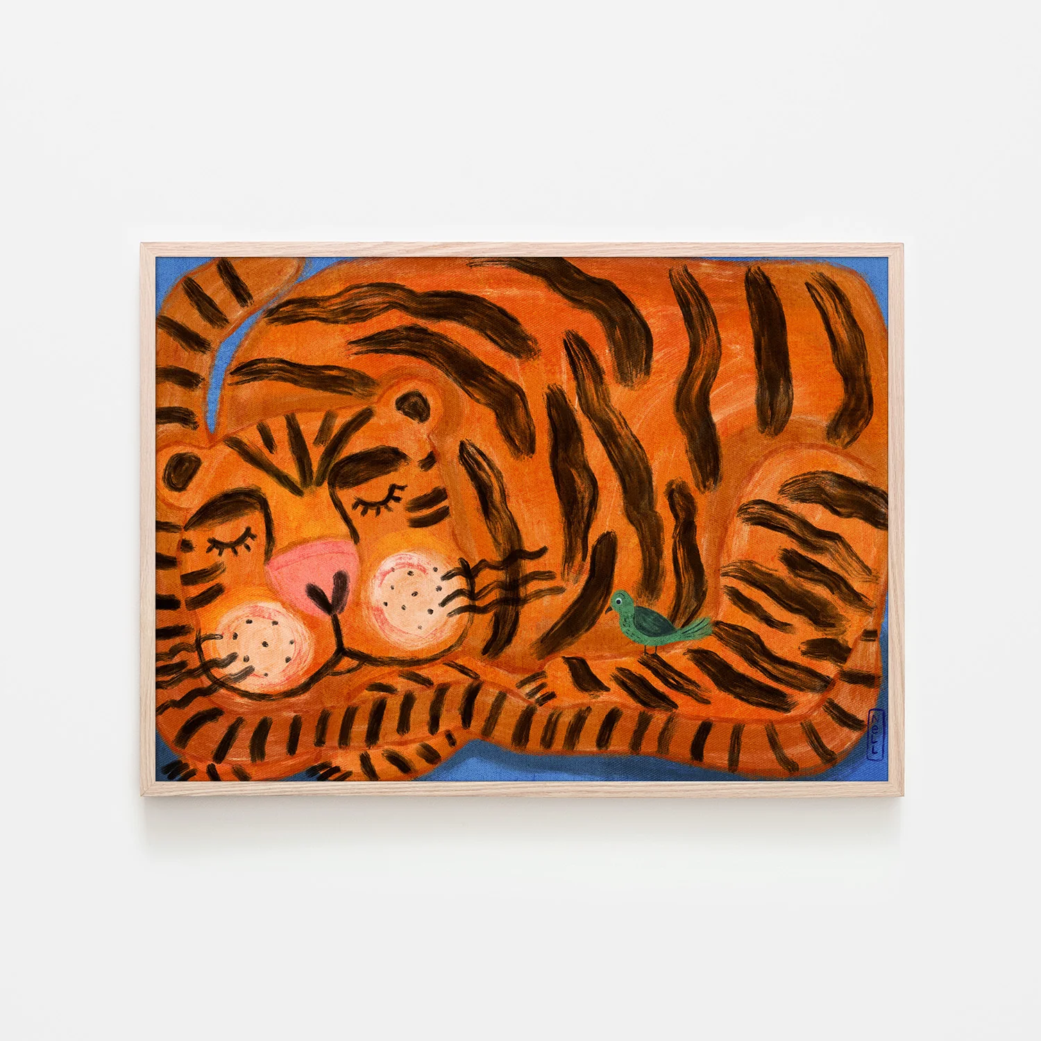 Sleeping Tiger and a Bird Animal Friends - Image 6