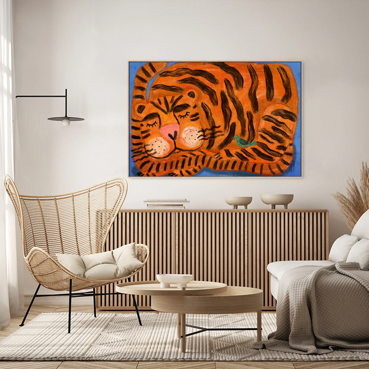 Sleeping Tiger and a Bird Animal Friends - Image 9