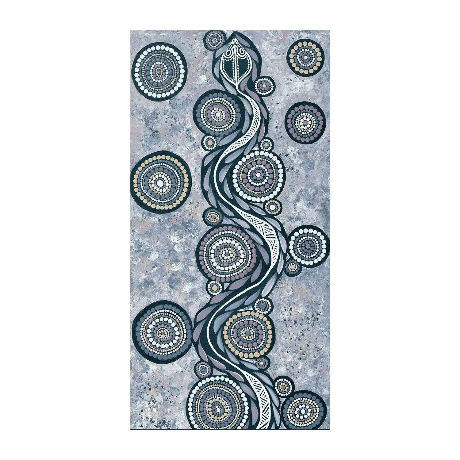 Snake On Long Travels, Blue Tone - Image 3