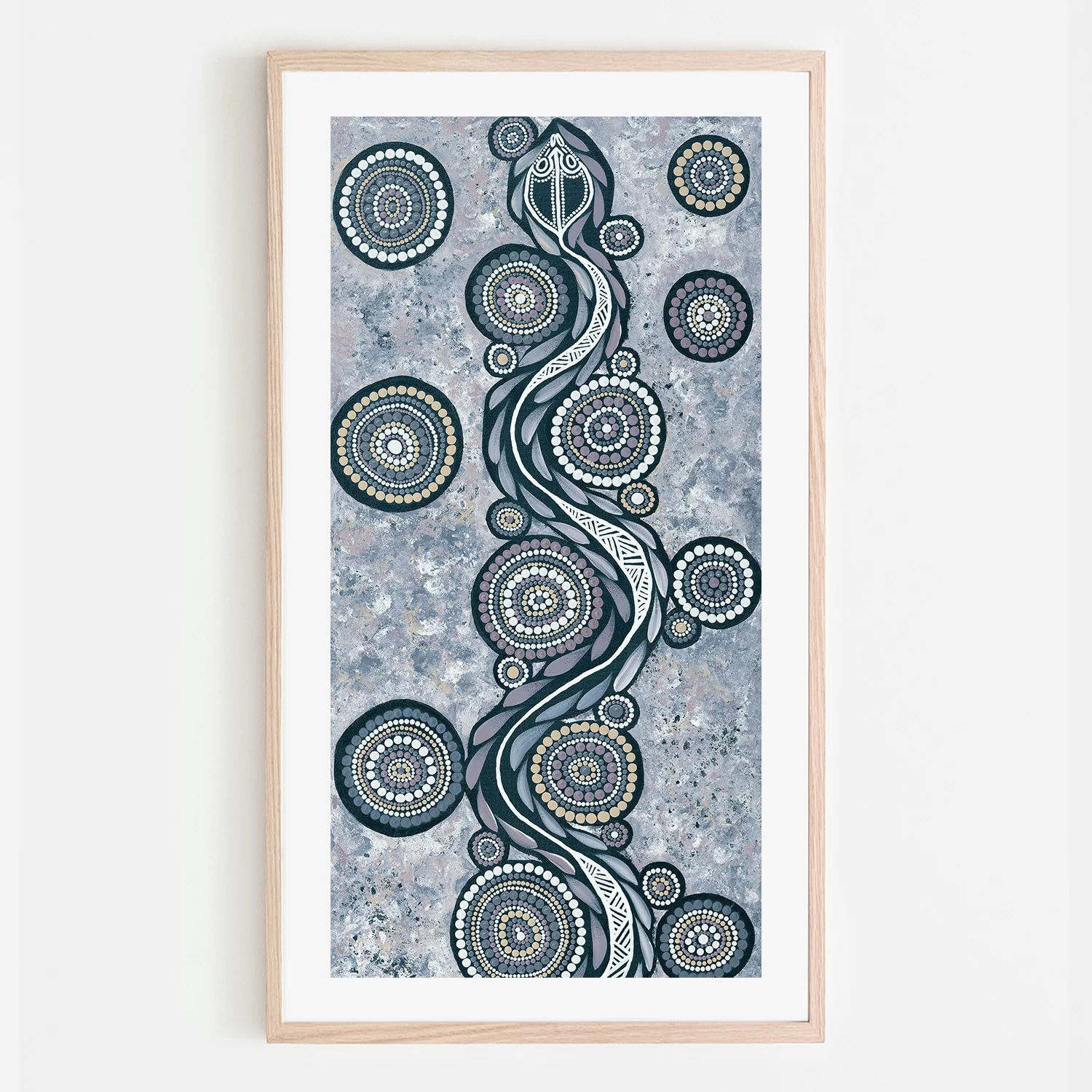 Snake On Long Travels, Blue Tone - Image 7