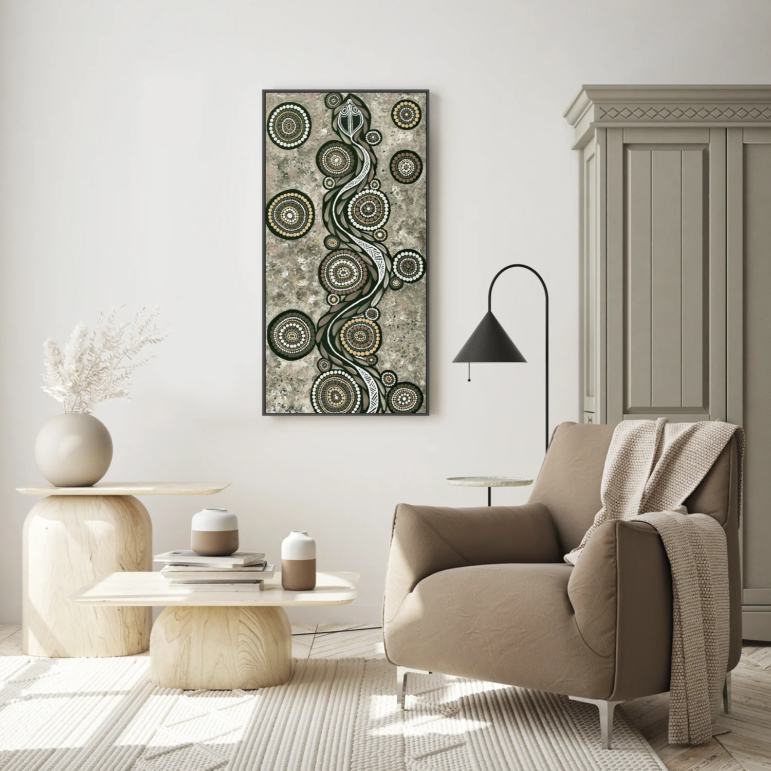 Snake On Long Travels, Earths Green Tone - Image 8