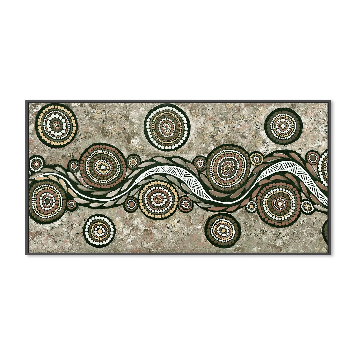 Snake On Long Travels, Style A, Earth Green Tone - Image 4