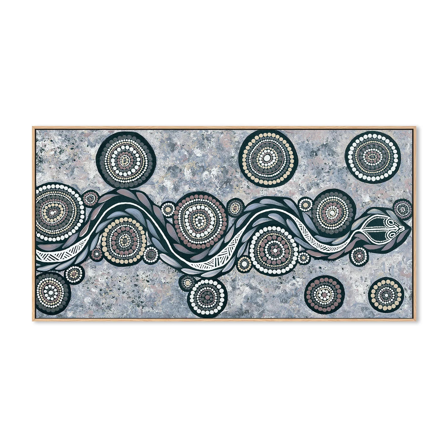 Snake On Long Travels, Style B, Blue Tone - Image 5