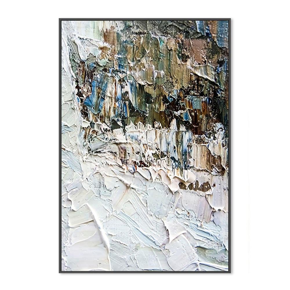 Snowy Alps , Hand-painted Canvas - Image 3
