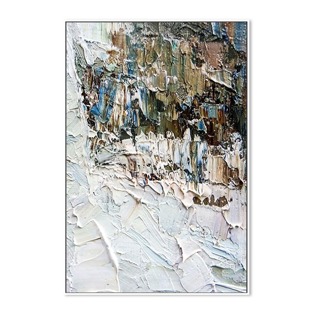 Snowy Alps , Hand-painted Canvas - Image 5