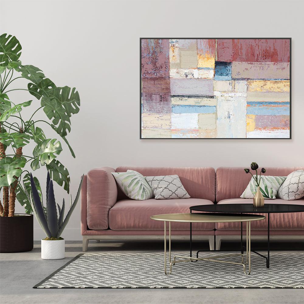 Soft Blocks , Hand-painted Canvas - Image 2