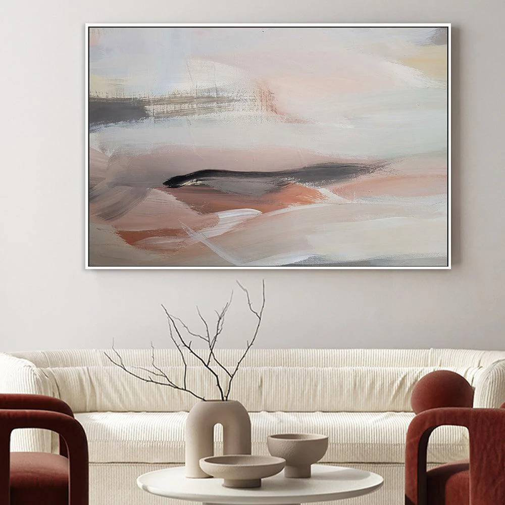 Soft Flow , Hand-painted Canvas - Image 2