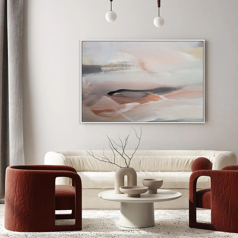 Soft Flow , Hand-painted Canvas - Image 8