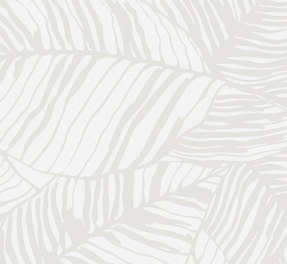 Soft Tone Neutral Palm Leaves Wallpaper - Image 3