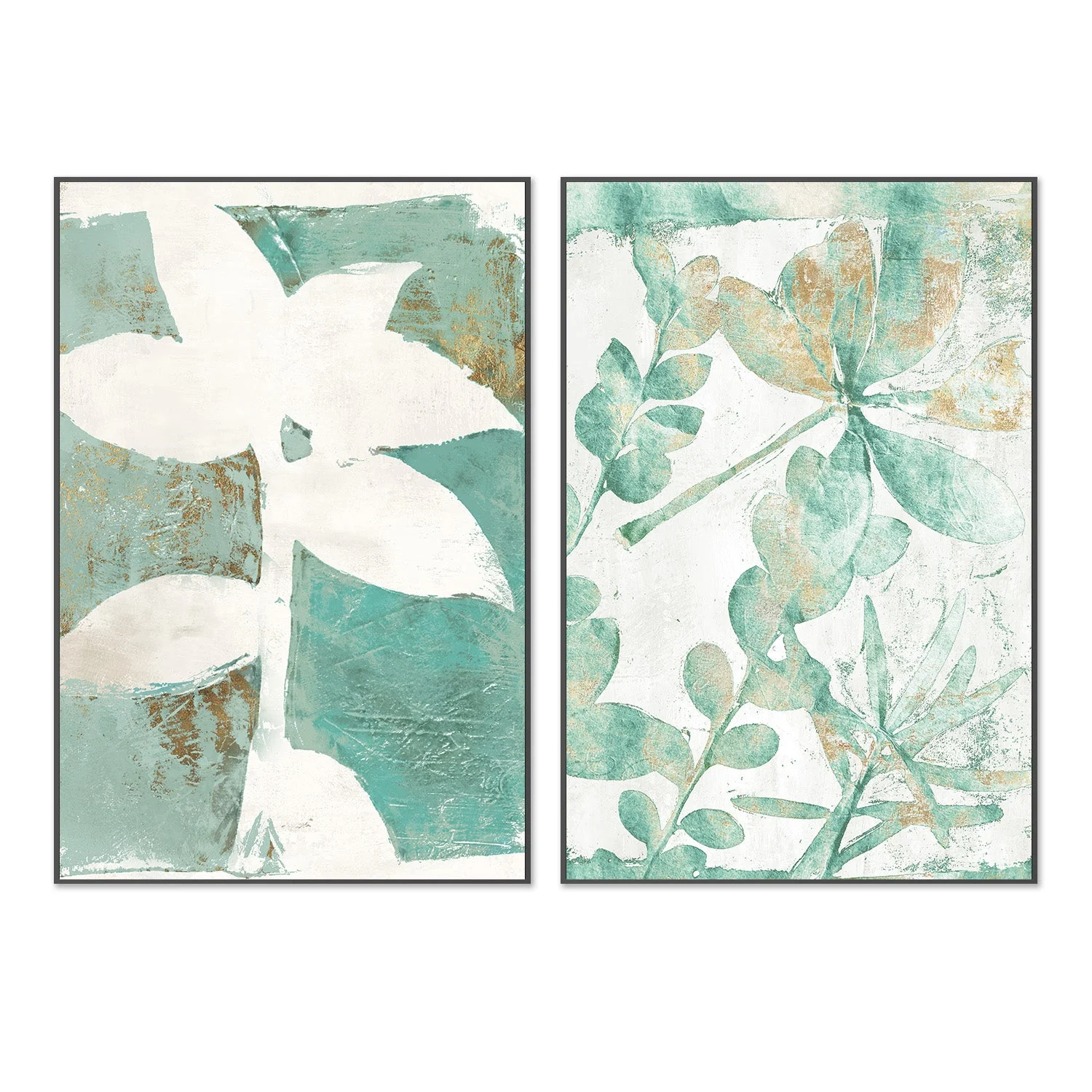 Solitaire Flora Green & Garden Variety Green, Set Of 2 - Image 3