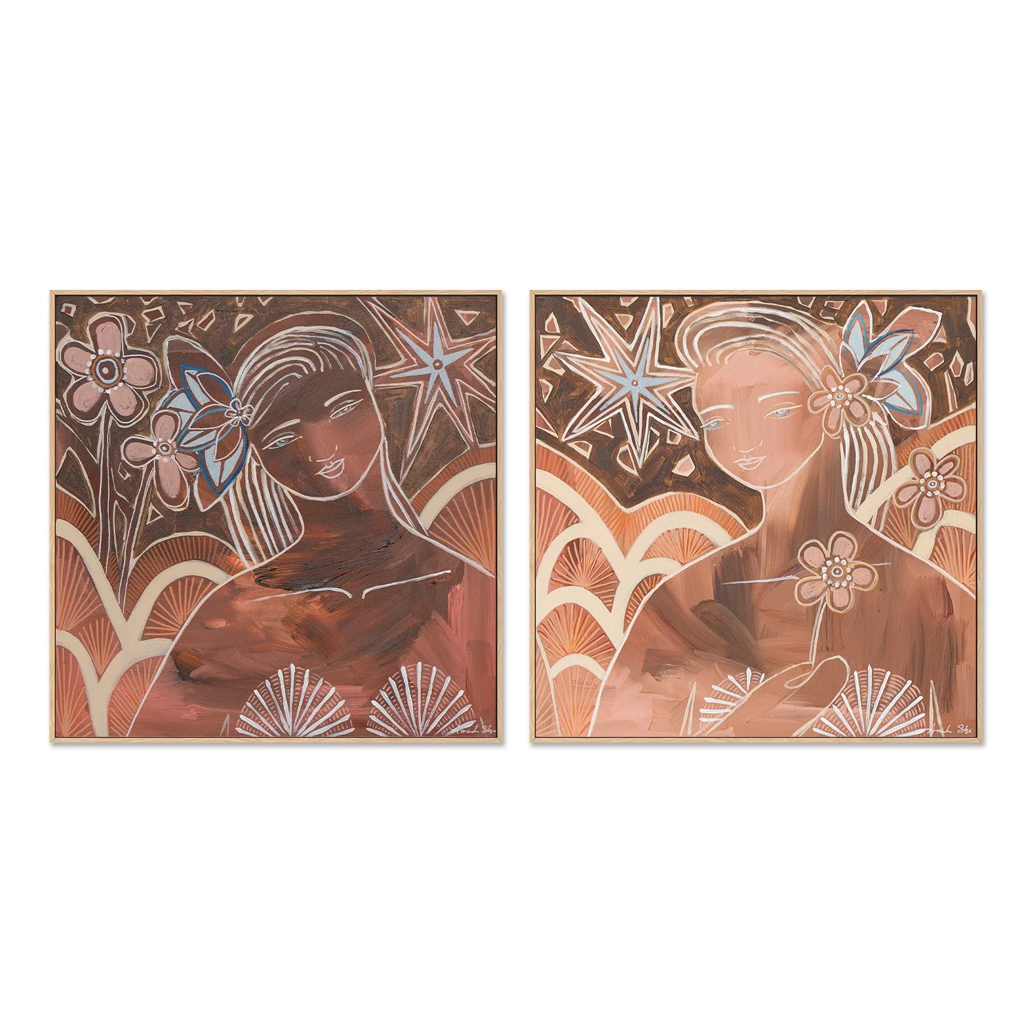 Soul Sisters, Style A & B, Rhodanite And Garnet, Set Of 2 - Image 4