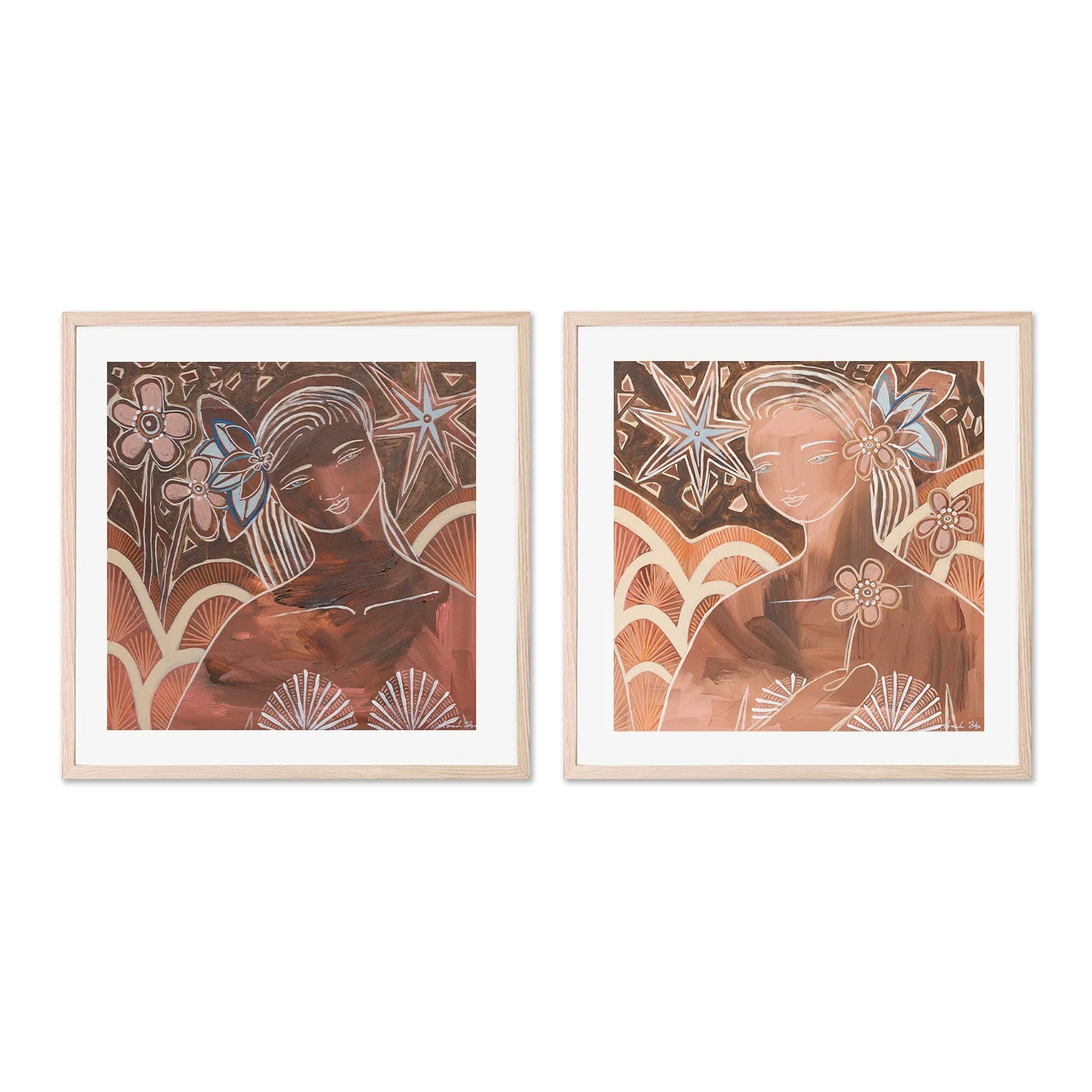 Soul Sisters, Style A & B, Rhodanite And Garnet, Set Of 2 - Image 6