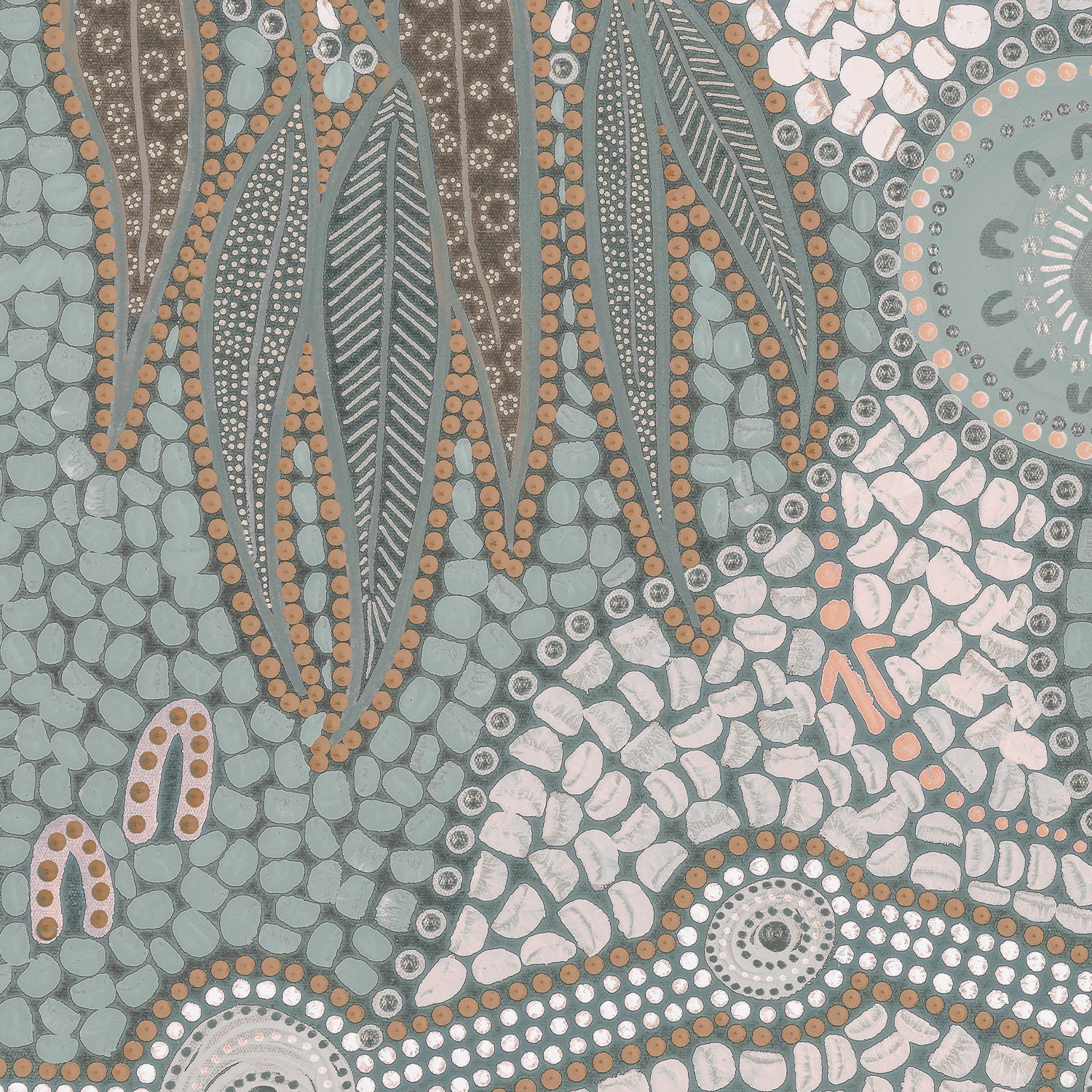 Spirits In The Sky, Dusty Green And Pink - Image 8