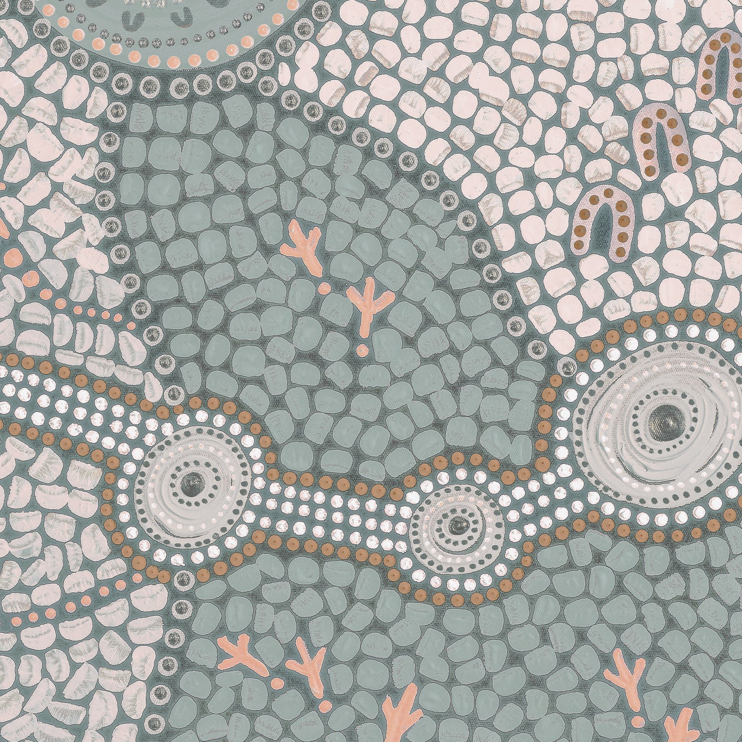 Spirits In The Sky, Dusty Green And Pink - Image 9