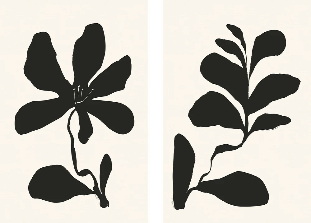 Spring Bloom, Style A & B, Set Of 2