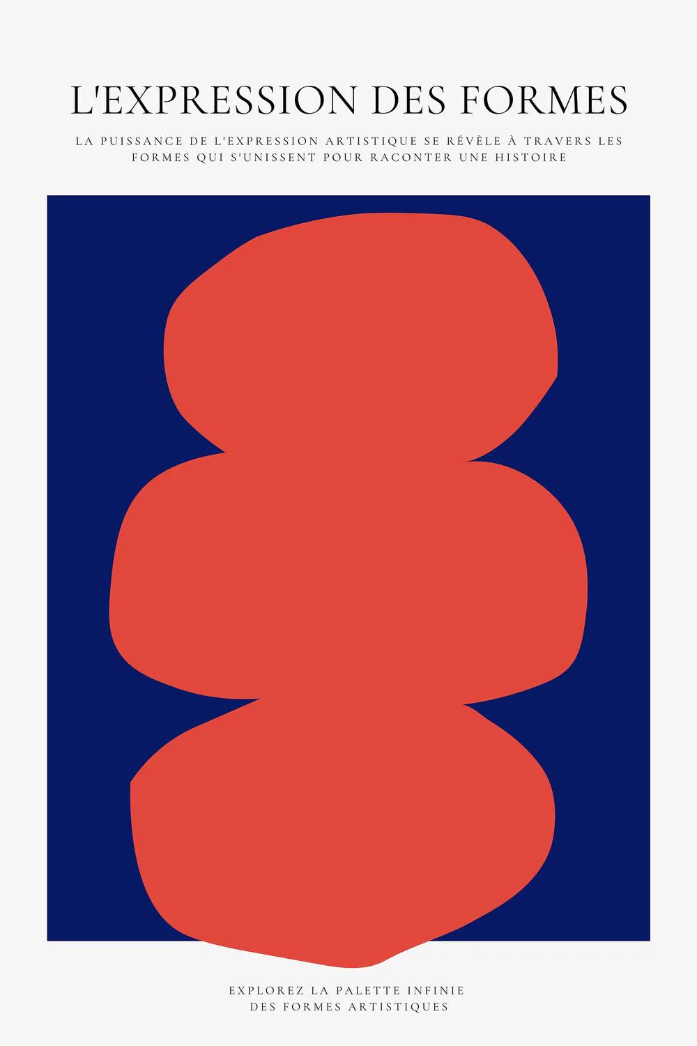 Stacked Red Blue Forms