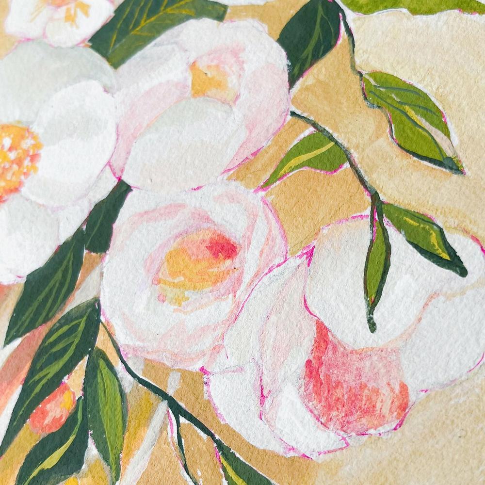 Striped Vase Original Gouache painting - Image 3