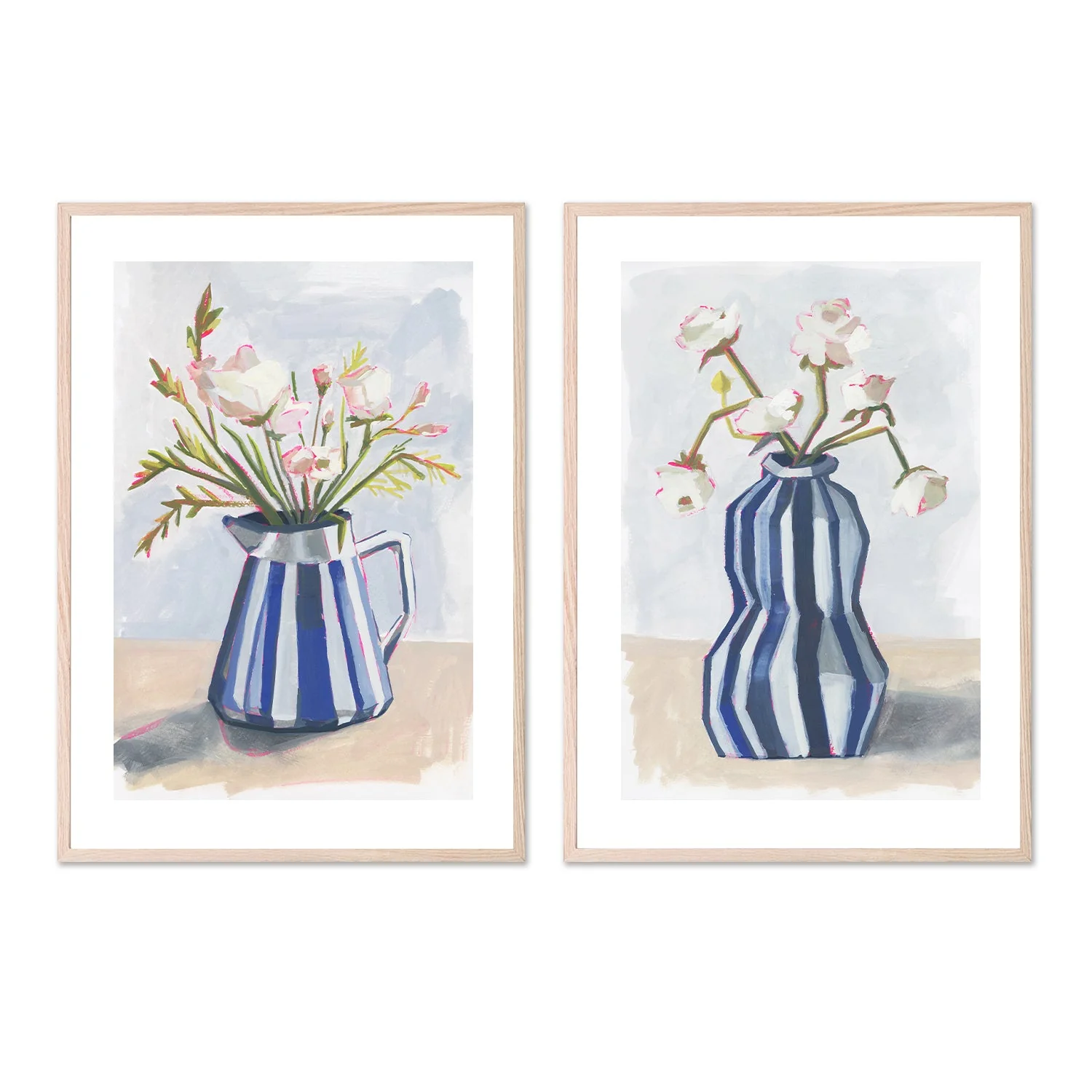 Striped Vase, Style A & B, Set Of 2 - Image 6