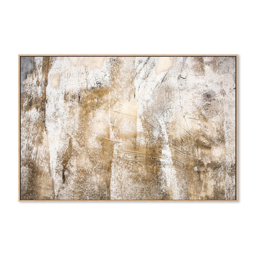 Strokes of Gold, Hand-Painted Canvas - Image 4
